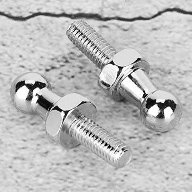 Imagem de Luqeeg Parafuso de Esfera de Alta Precisão para Suportes de Gás, 2 Peças M6 Perfeito para Levantadores de capô, Material de Liga de Alumínio Cnc Prateado (M6)
