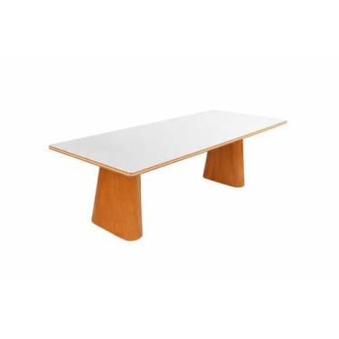 Imagem de Mesa de Jantar com Vidro 2,20m x 1,10m- Select- Gold Salas