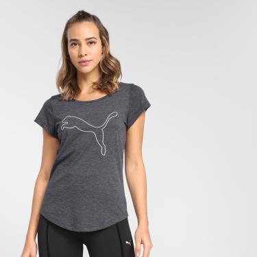 Imagem de Camiseta Puma Performance Heather Cat Feminina-Feminino