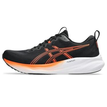 Imagem de ASICS Tênis de corrida masculino Gel-Pulse 16, Preto/Laranja Nova, 40