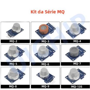 Imagem de Módulo Sensor De Gás Metano Para Arduino Starter MQ-2 MQ-3 MQ-4 MQ-5 M