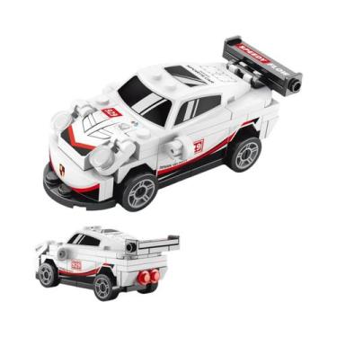 Imagem de Conjunto De Brinquedos De Blocos De Montar Com Carros De Fricção E Per