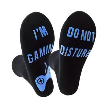 Imagem de Meias De Algodão Engraçadas Para Jogos Masculinos Com Estampa 'Eu Esto