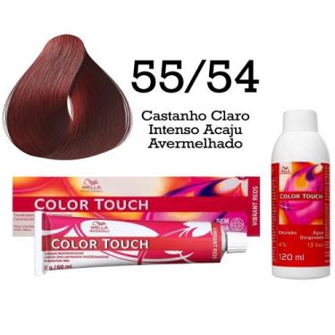Imagem de Tonalizante Color Touch 55.54 Castanho Claro Intenso Acaju Avermelhado