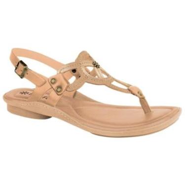 Imagem de Sandália Feminina New Face 37338 Salto Baixo Couro-Feminino