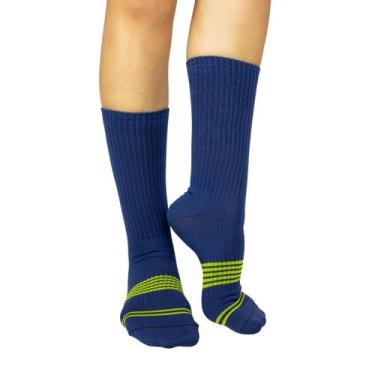 Imagem de Meia Cano Longo Speedo Trifil Performance Unissex Esportiva Cor:AzulTa