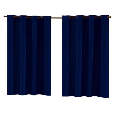Imagem de Cortina Blackout 2 20mts X 1 30 Mts Esticada - Angélica Enxovais, AZUL