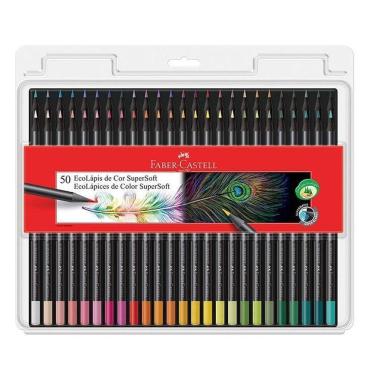 Imagem de Lápis De Cor Ecolápis Supersoft 120750 50 Cores - Faber Castell