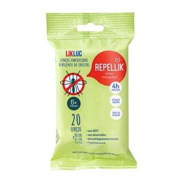 Imagem de Lenço Umedecido Repelente Infantil Repellik c/ 20un - LIKLUC