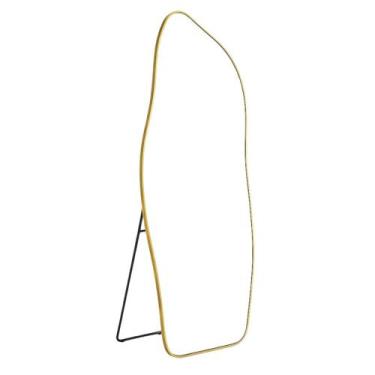 Imagem de Espelho Orgânico 170x70 Grande Corpo inteiro Com Moldura Alumínio Sala