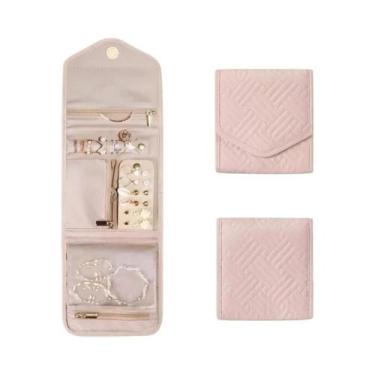 Imagem de Organizador De Joias De Viagem Dobrável Bolsa De Cosméticos Convenient