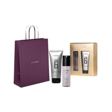 Imagem de Kit Eudora Presente Natal Club 6 (2 Itens) - com Sacola Amadeirado