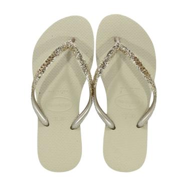 Imagem de Chinelo Havaianas Slim Glitter Ii Ouro/Areia