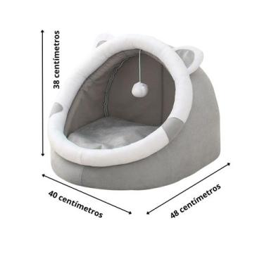 Imagem de Cama Para Animais De Estimação Casa Toca para Gato Cor:Marrom - JAC PA