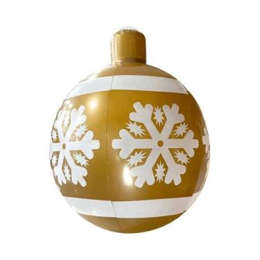 Imagem de Balão Inflável De Natal Em PVC LED De 24 Polegadas, Decorações Exterio