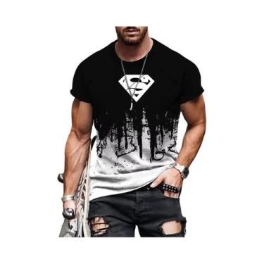 Imagem de Camiseta Gráfica Multicolorida Marvel Superman Para Homens, Moda De Ve