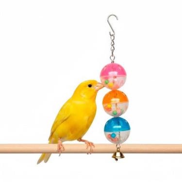 Imagem de Brinquedo Bola Tripla para Calopsita, Agapornis e Periquito - Brinqued