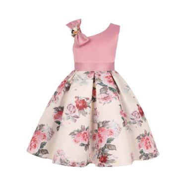 Imagem de Vestido De Princesa Off-the-Shoulder Para Meninas, Vestido Formal Esta