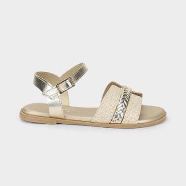Imagem de Sandália Infantil Bibi Shine Kids Dourada-Feminino