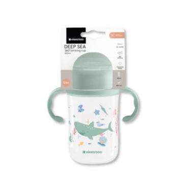 Imagem de Copo 300ml com bico de silicone 360 deep sea menta - kikka boo