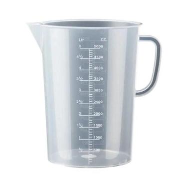 Imagem de Copo Medidor Graduado De Plástico Transparente De Grande Capacidade Co