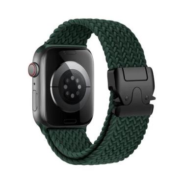 Imagem de Pulseira Trançada Para Apple Watch 40mm 44mm 46mm 42mm 49mm 45mm 41mm 