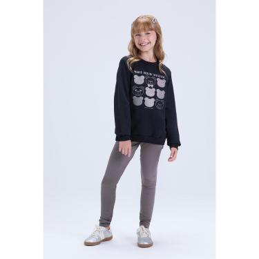 Imagem de Conjunto Infantil Feminino de Inverno Moletom Ursinhos e Legging-Feminino