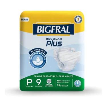 Imagem de Fralda Bigfral Regular Plus Tamanho P - 9 Unidades - Congratulations S