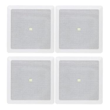 Imagem de Kit 4 Caixa De Som Arandela Jbl 6fr1q Quadrada Branca 50w