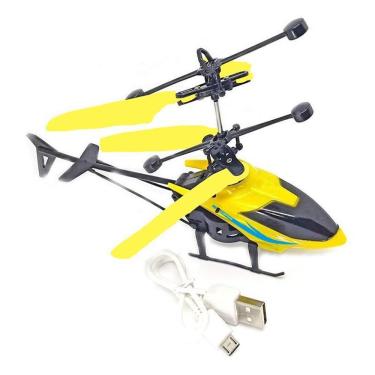 Imagem de Brinquedo Helicóptero Drone Voa com Luz e Aproximação Infravermelha com Sensor de Mão R...
