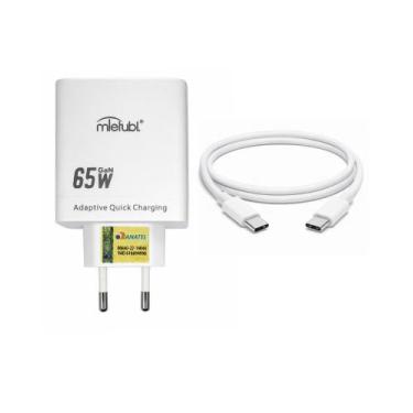 Imagem de Carregador Ultra Rápido 65w Gan Mietubl 3 Entrada Cabo Tipo-C Para Tip