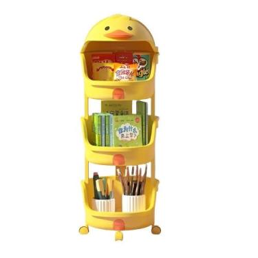 Imagem de Estante infantil caixa organizadora bau brinquedos com rodas - Yeet