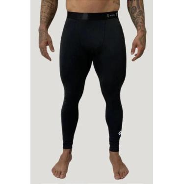 Imagem de Calça Lycra Poliamida Masculina Preta para Treinos e Corridas - LURK, 