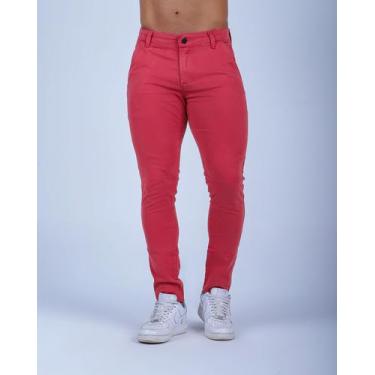 Imagem de calça slim fit - Diversas, Telha, 42