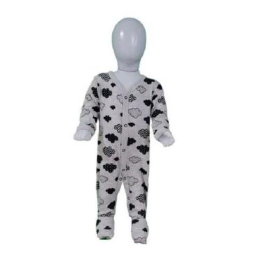 Imagem de Macacão vira pé reversível nuvens bebê masculino - Baby history, M