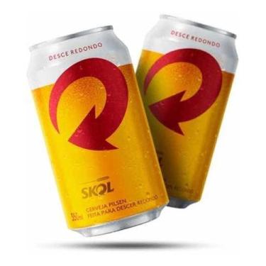 Imagem de Cerveja skol lata caixa com 12