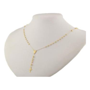 Imagem de Terço Católico Completo 45 Cm 3 Mm Ouro 18k 750 Amarelo - JOIE PRESENT