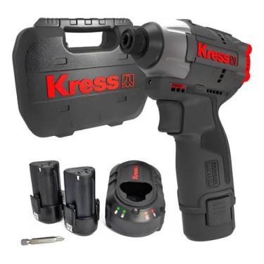 Imagem de Parafusadeira de Impacto à Bateria 12V Sextavado Kress KUB50.2 Brushle
