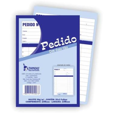 Imagem de Impresso Talão de Pedido 1/36 2 Vias 25 Folhas PCT.C/05 - Tamoio