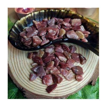 Imagem de Pedra Quartzo Vermelho Rolado Mini de Bolso 1cm - Proteção - Pedra Nat