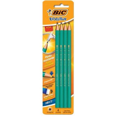 Imagem de Lapis Preto Sextavado Evolution 2HB S/BORRACHA - BIC