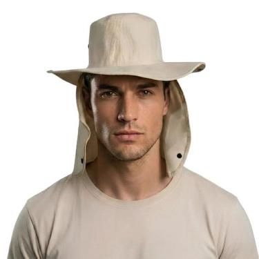 Imagem de Chapéu Com Protetor de Pescoço Protege do Sol e Vento Unisex - Garcia