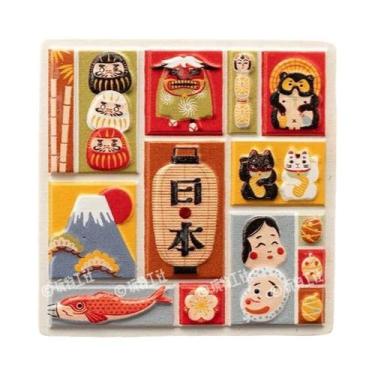 Imagem de Imã De Geladeira De Souvenir De Viagem Japonês, Adesivos De Resina De 