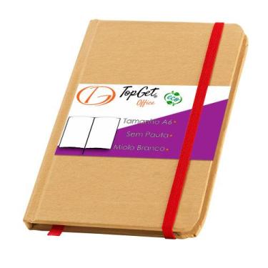 Imagem de Caderneta Pocket 10x14cm 80 Folhas Sem Pauta Eco Lotus TopGet, Vermelh