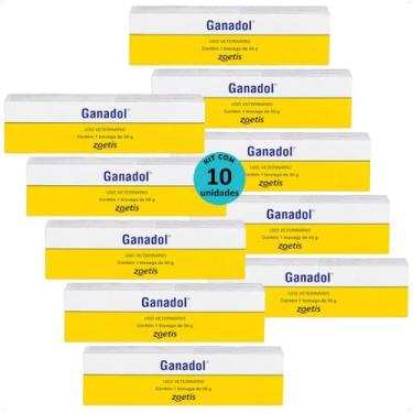Imagem de Pomada ganadol fort dodge zoetis 50g kit com 10