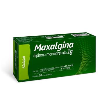 Imagem de Maxalgina Dipirona Monoidratada 1g 10 comprimidos Natulab 10 Comprimidos