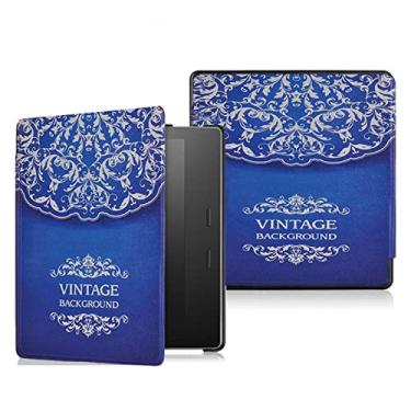 Imagem de CCOO Nova capa para Kindle Oasis (9ª, 2017 lançada e 10ª geração de 2019, 7 polegadas), nova capa inteligente de couro com hibernação automática