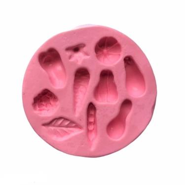 Imagem de Molde De Silicone Legumes, Vegetais, Fazenda, Resina, Confeitaria, Biscuit Molds Planet
