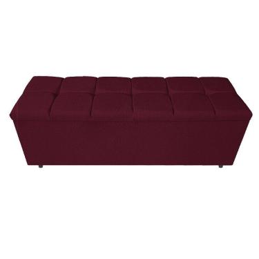Imagem de Calçadeira Estofada Manchester 160 Cm Queen Size Suede Bordô
