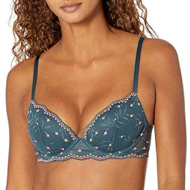 Imagem de Calvin Klein Sutiã feminino de renda com pompom, Dark Matters, 36D
